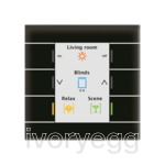 Glass KNX Push Button II Smart, Black