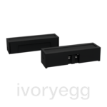 Magnetic contact for surface installation in door or window. Large - Anthracite