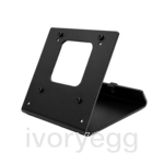 Table stand, black edition, Steel, powder-coated, white