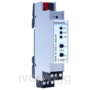 KNX dimming actuator 1-fold, 230V with 1 dimming output and 2 binary inputs