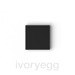 Adelante small blank faceplate - structured black (RAL 9005)