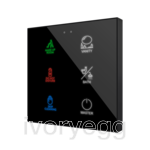 Flat RGB 6. Glass capacitive push button - 6 buttons - Custom