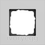 Esprit Frame 1-gang Aluminium grey matt