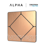 TAP-5 ALPHA Touch Switch - Cresnet, Brushed Copper