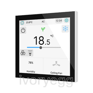 CX40. KNX capacitive touch panel 4" - White