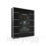 KNX Glass Central Operation Unit Smart with colour display, Black