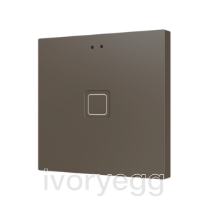 Tecla RGB 1. PC-ABS Capacitive push button - 1 button - Mocha