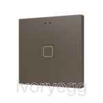 Tecla RGB 1. PC-ABS Capacitive push button - 1 button - Mocha