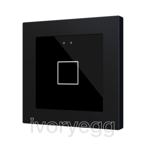 Flat RGB 55 X1. Glass capacitive push button 55x55 - 1 button - Anthracite