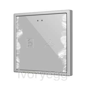 Flat RGB 70 X2. Glass Capacitive push button 70x70 - 2 buttons - 360° Custom 