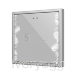 Flat RGB 70 X2. Glass Capacitive push button 70x70 - 2 buttons - 360° Custom