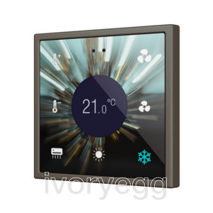 Flat RGB 70 Display. Glass capacitive switch with display - 360° Custom