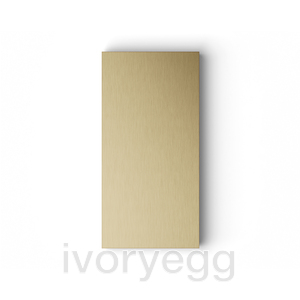 Adelante medium blank faceplate - anodised aluminium brass tone