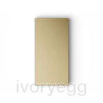 Adelante medium blank faceplate - anodised aluminium brass tone