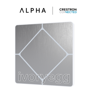 TAP-5 ALPHA Touch Switch - Cresnet, Brushed Stainless Steel