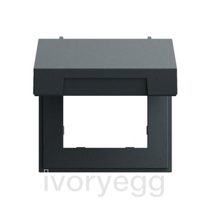 System 70 mounting frame with hinged cover anthracite (lacquered)