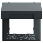 System 70 mounting frame with hinged cover anthracite (lacquered)