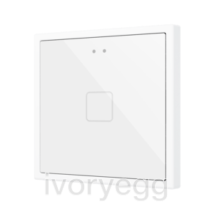 Flat RGB 70 X1. Glass Capacitive push button 70x70 - 1 button - White