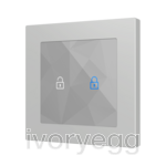 Flat RGB 55 X2. Glass capacitive push button 55x55 - 2 buttons - 360° Custom