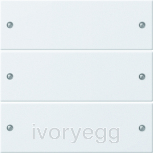 Rocker set 3-gang System 55 pure white matt(lacquered)