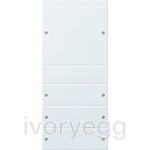 Rocker set 4-gang System 55 pure white(lacquered)