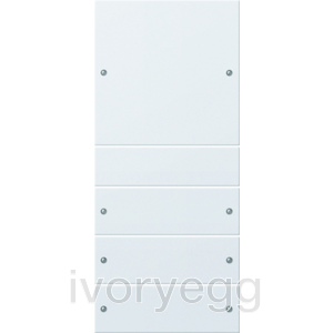 Rocker set 4-gang System 55 pure white matt(lacquered)