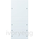 Rocker set 4-gang System 55 pure white matt(lacquered)