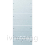 Rocker set 6-gang System 55 Colour Aluminium(lacquered)