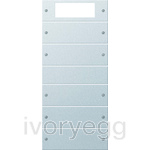 Rocker set 5-gang Plus System 55 Colour Aluminium(lacquered)