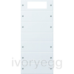 Rocker set 5-gang Plus System 55 pure white matt(lacquered)
