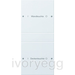 Rocker set 2-gan (1+1) inscribable System 55 pure white matt(lacquered)
