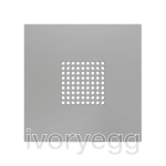 ZS70. RingBOX - KNX Doorbell cover 70X70 mm - Silver