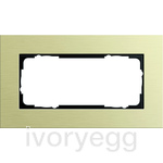 Esprit Frame 2-gang without crossbar Aluminiumlight gold
