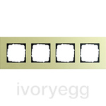 Esprit Frame 4-gang Aluminiumlight gold