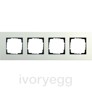 Esprit Frame 4-gang Linoleum-plywood light grey