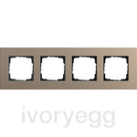Esprit Frame 4-gang Linoleum-plywood light brown