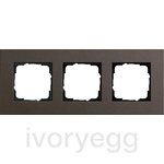 Esprit Frame 3-gang Linoleum-plywood dark brown