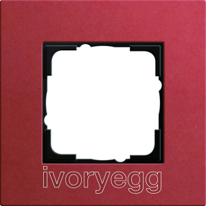 Frame 1-gang Gira Esprit Linoleum-plywood red