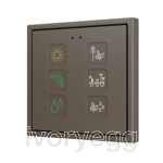Tecla RGB 70 X6. PC-ABS Capacitive push button 70x70 - 6 buttons - Custom