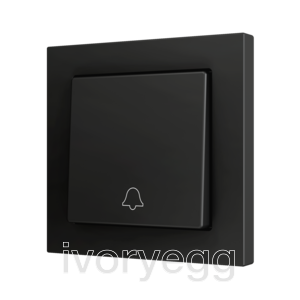 ZS55. Cover for Simple KNX Soft push button 55x55 mm. Tilt down - Doorbell icon - Anthracite