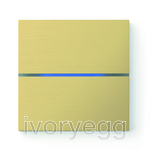 Basalte Sentido CresNET 2 Button Switch in Brushed Brass