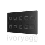 Tecla RGB XL 10. PC-ABS Capacitive push button - 10 buttons - Anthracite