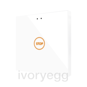 Flat RGB 1. Glass capacitive push button - 1 button - Custom