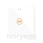 Flat RGB 1. Glass capacitive push button - 1 button - Custom