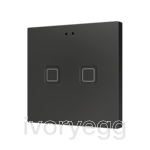 Tecla RGB 2. PC-ABS Capacitive push button - 2 buttons - Anthracite