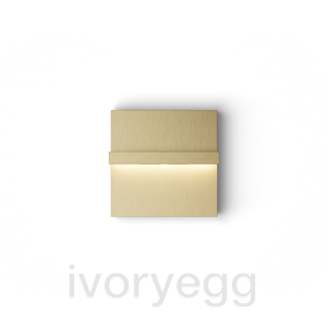 Adelante single light - anodised aluminium brass tone