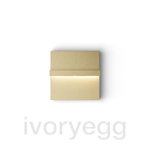 Adelante single light - anodised aluminium brass tone