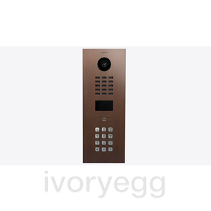 IP intercom, Keypad, RFID, 1-button with bell symbol, Architectural bronze