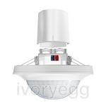 Recessed ceiling mounted KNX presence detector 360° - White