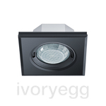 PD-FLAT 360i/8 Square Recessed ceiling mounted KNX presence detector 360° - Black